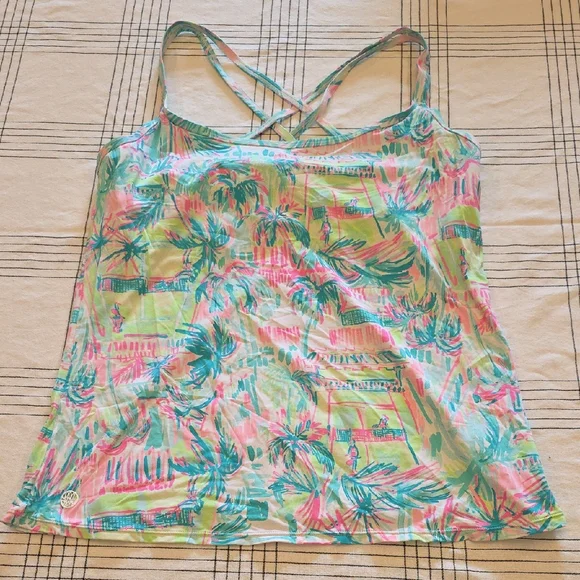 Lilly Pulitzer Tropical Palm Tank Top - Picture 1 of 7